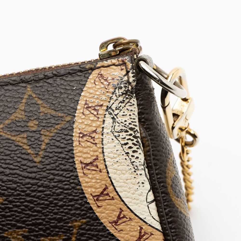 Louis Vuitton Limited Edition Monogram Canvas Patches Mini Pochette Accessoires - Picture 13 of 14